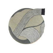 Orbit Multicolor Hand Tufted Round Plush New Zealand Wool Rug