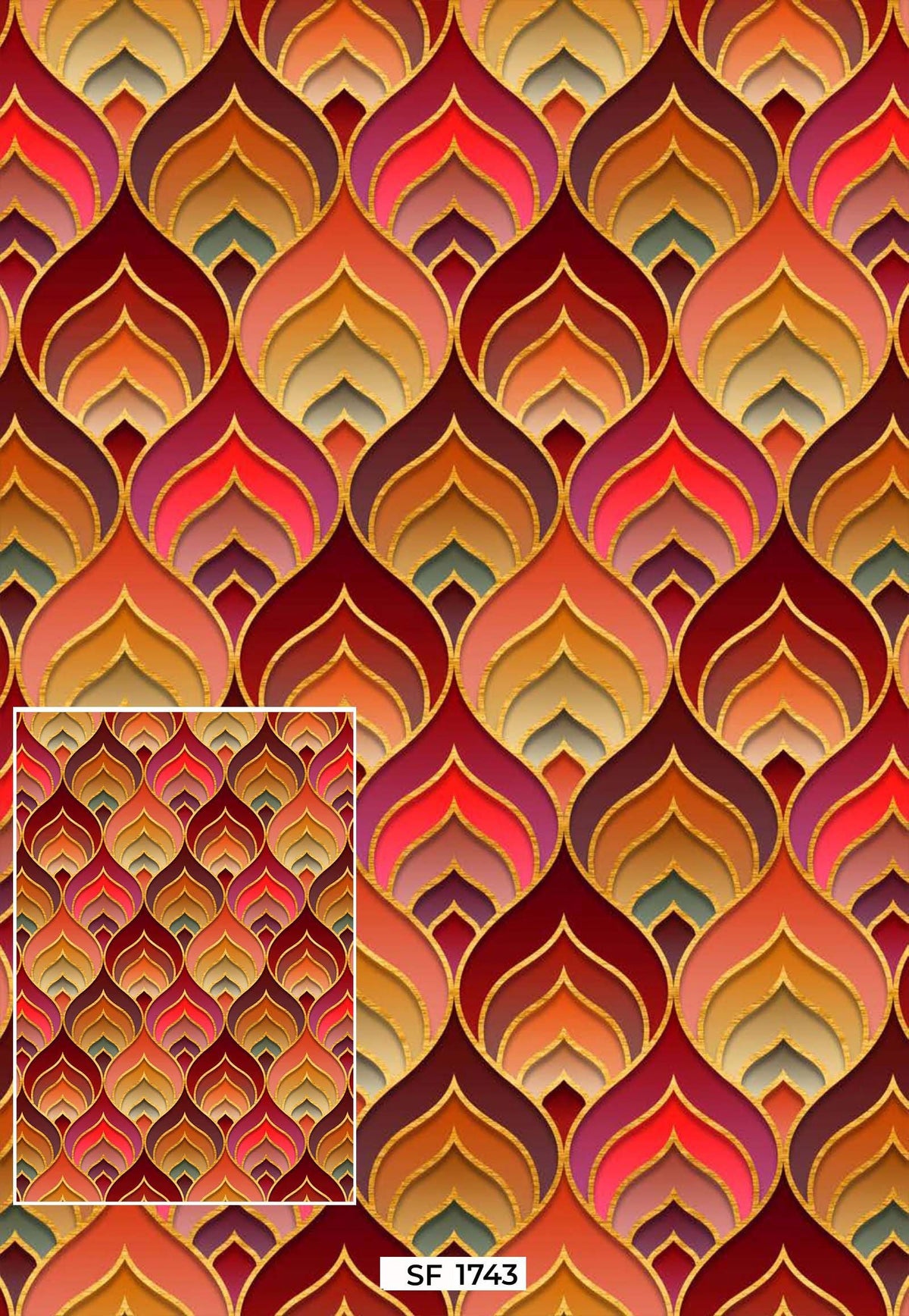 Modern Brown 3mm Printed Matt For Events , Wedding’s & Exhibhition