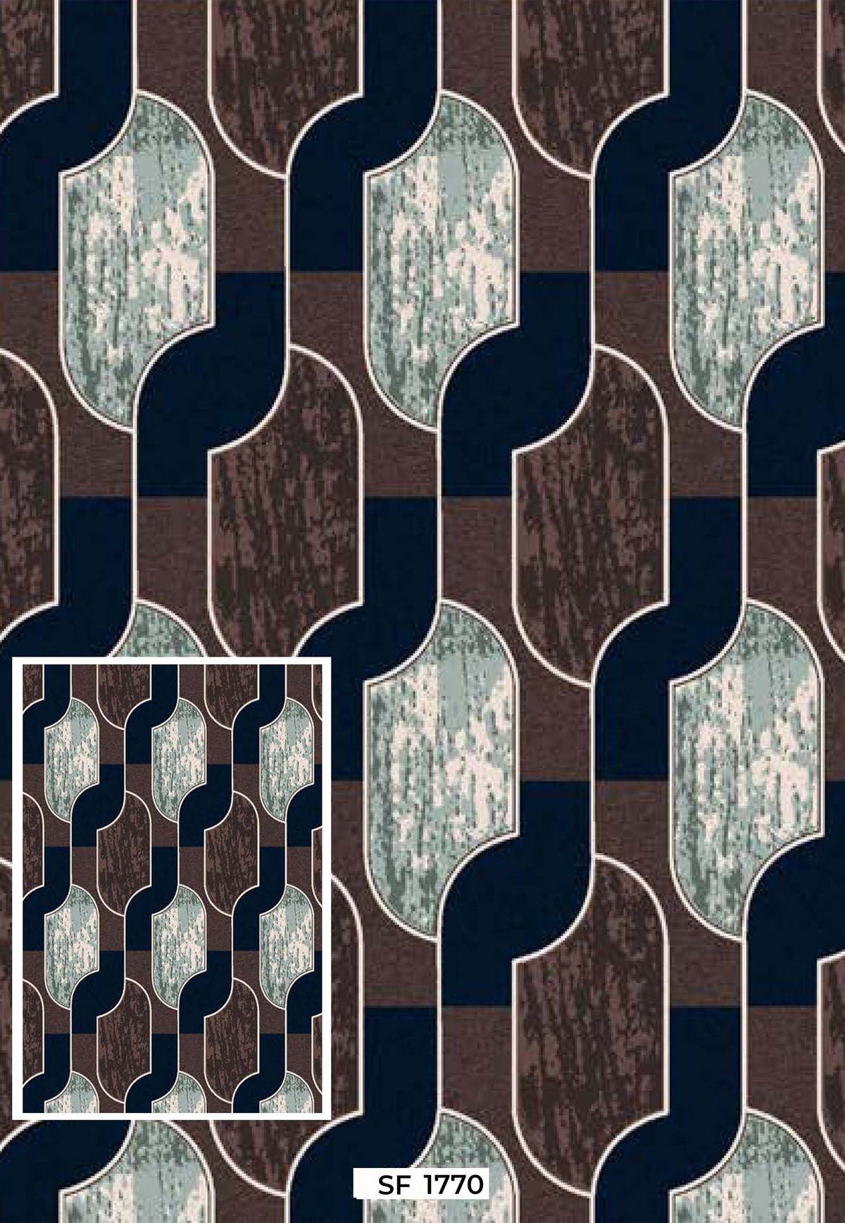 Blue & Beige 3mm Printed Matt For Events , Wedding’s & Exhibhition