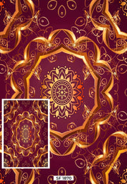 Floral Blue & White 3mm Printed Matt For Events , Wedding’s & Exhibhition