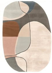 Woolen Hand Tufted Pastel Pathways Rug