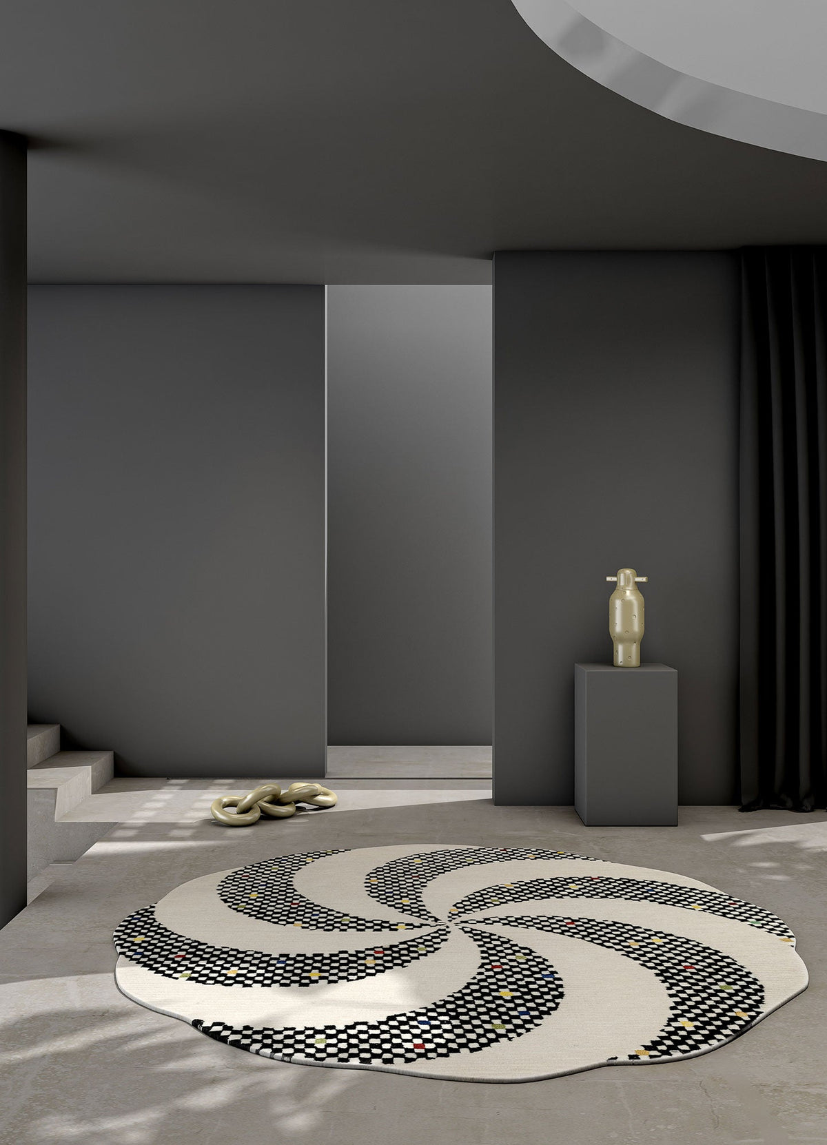 Chroma Ivory Handtufted  New Zealand Wool Rugs