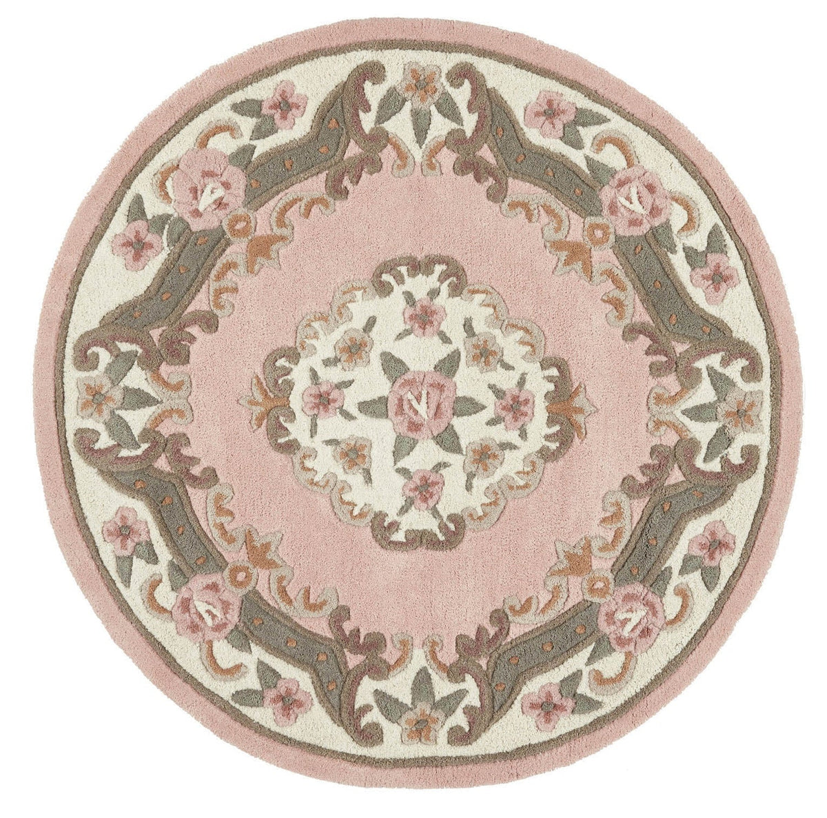 Shensi Pink Round Rug