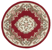 Shensi Wine Round Rug