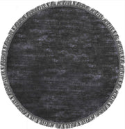 Basis Charcoal Grey Viscose Silk Hand Tufted Rug