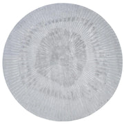 Tere Light Gray Round Viscose Silk Rug