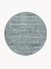 Tere Silver Round New Zealand Wool Rug