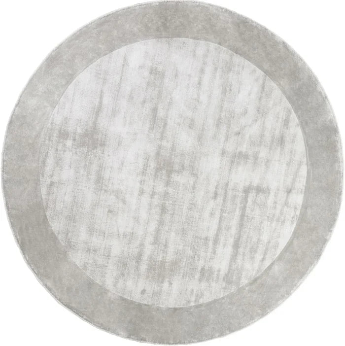 Cera Silver Hand Tufted Viscose Silk Rug