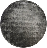 Charcoal Grey Hand Tufted Viscose Rug