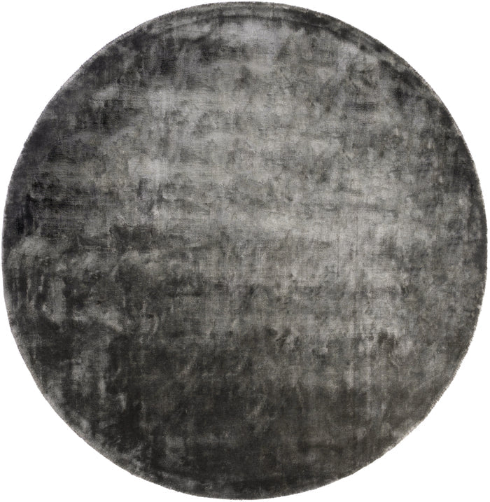 Charcoal Grey Hand Tufted Viscose Rug