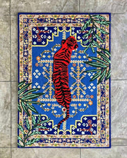 Red Tiger Hand Tufted New Zealand Wool Rug
