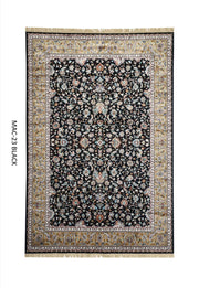 Black Persian Silk Carpet