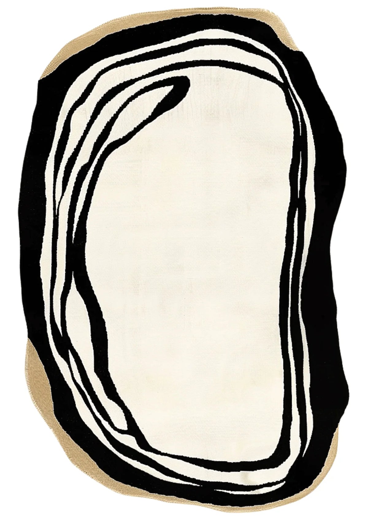 Wool Hand Tufted Palm Noir Rug