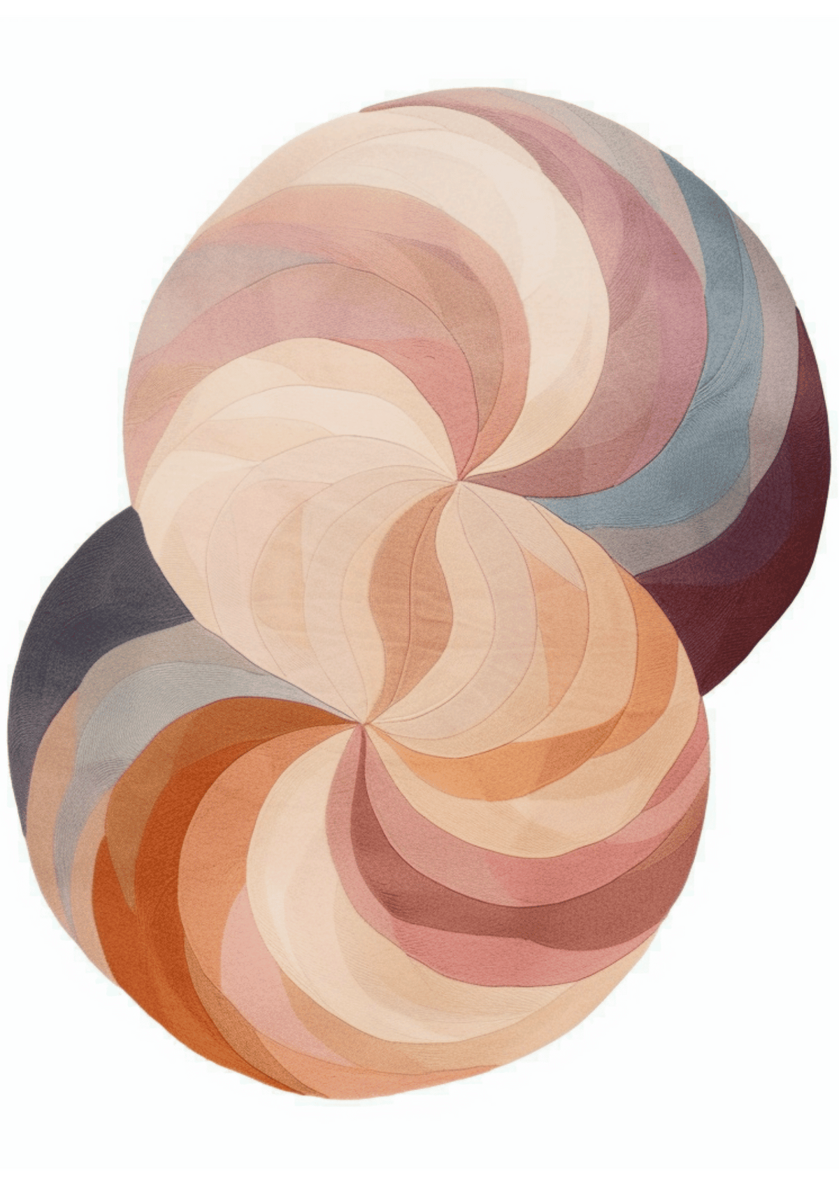 Vintage Whirl Hand Tufted New Zealand Wool Rug