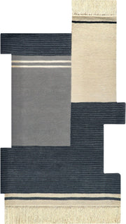 Aristo New Zealand Wool Loop And Cut Pile Irregular Shaped Rug