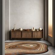 Baspa Irregular Designer Wool Hand Tufted Rug