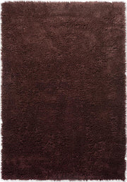 Handcrafted Burgundy Shaggy Carpet
