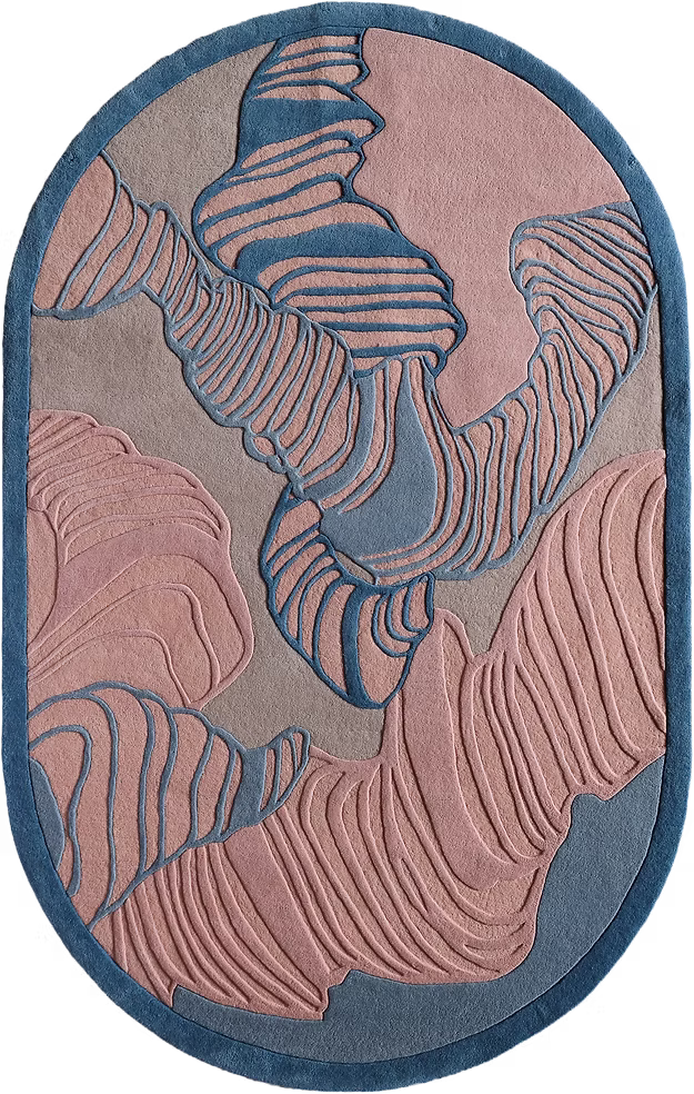 Mystic Ripple New Zealand Wool  Rug