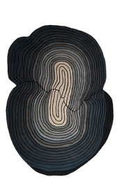 Teal Twister New Zealand Wool Rug