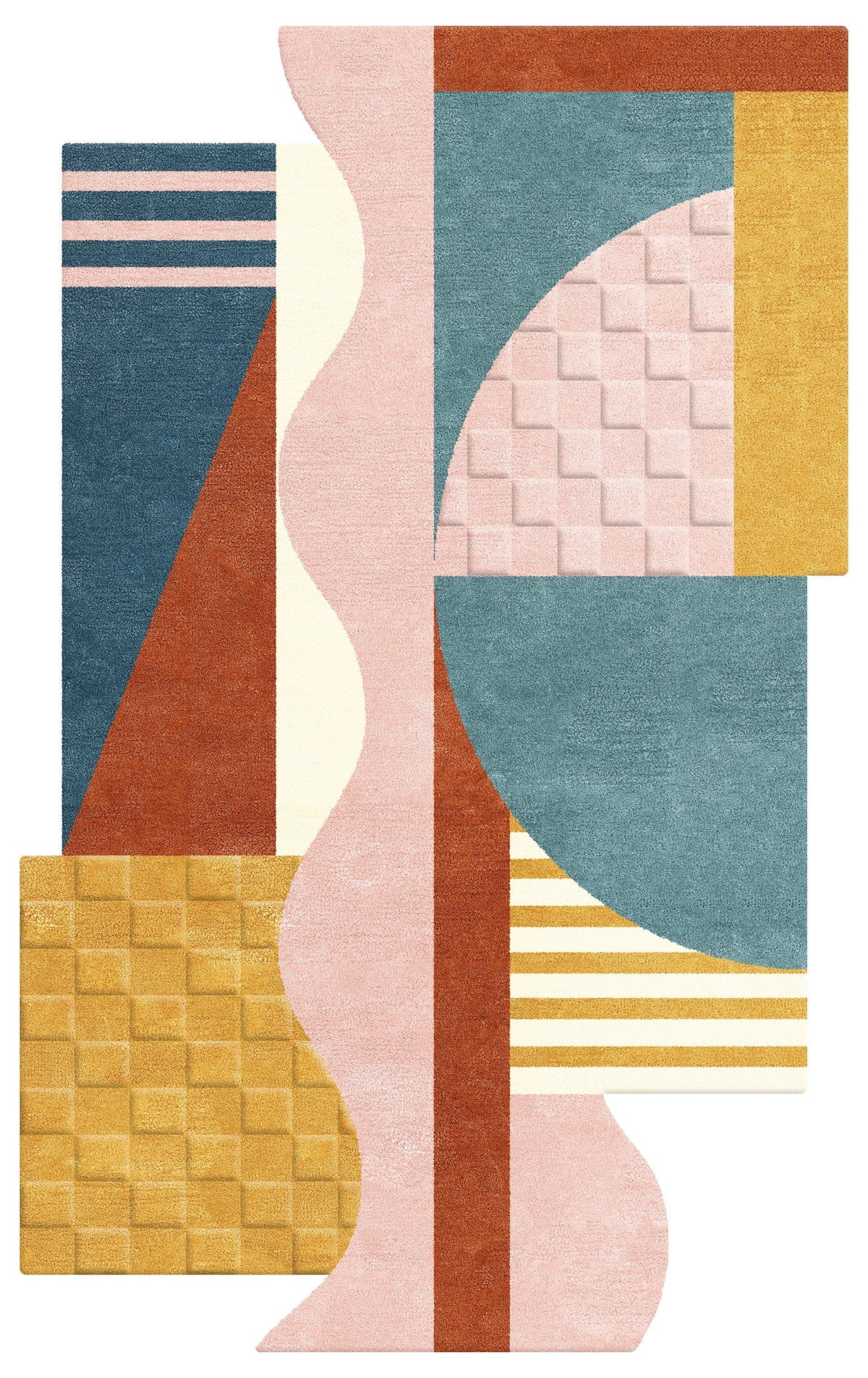 Euphoria New Zealand Wool & Viscose Irregular Shaped Rug