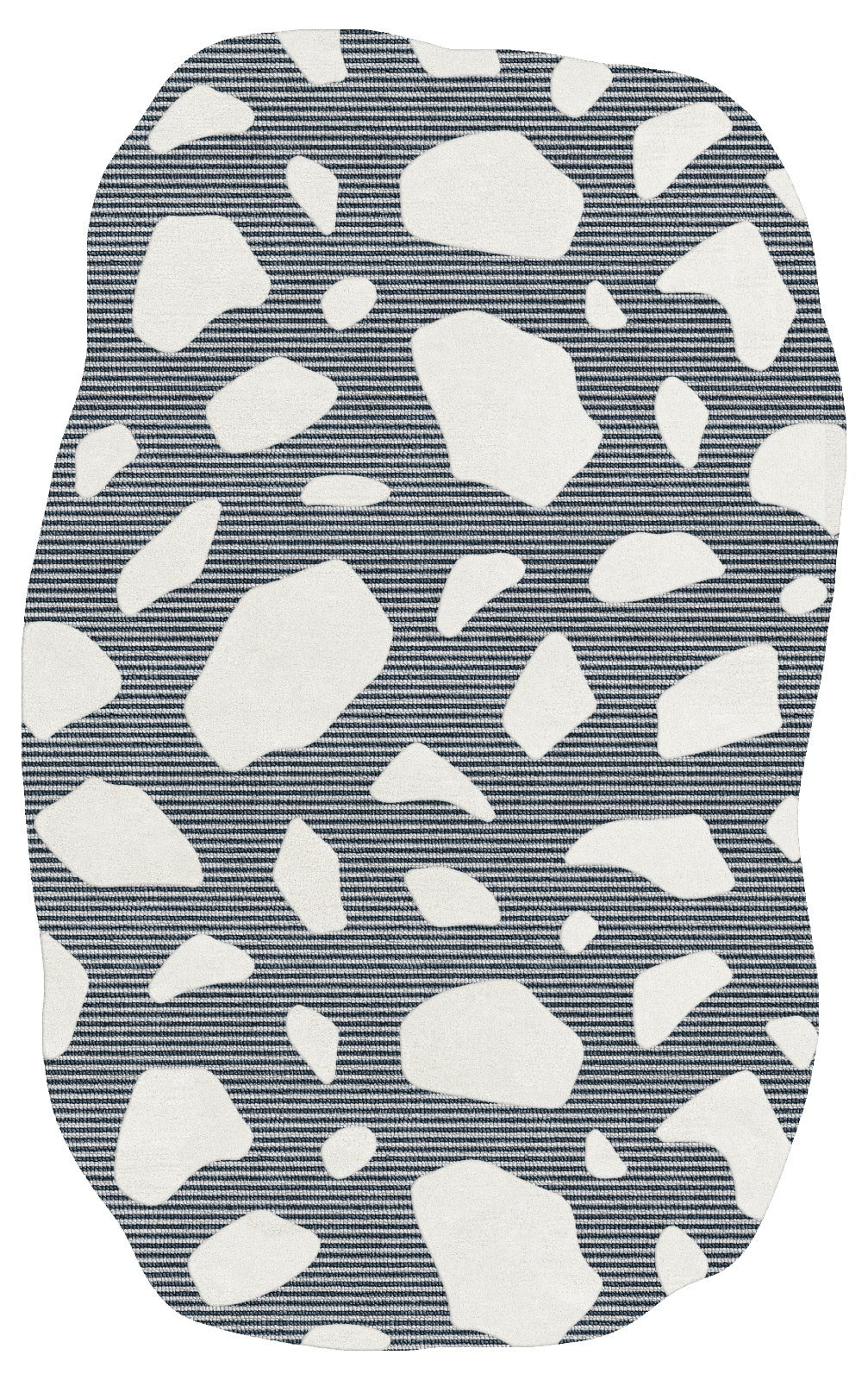 Evoke New Zealand Wool Cut & Loop Irregular Shaped Rug