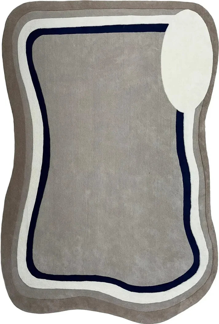 LA Femme Natural Hand Tufted Wool Rug