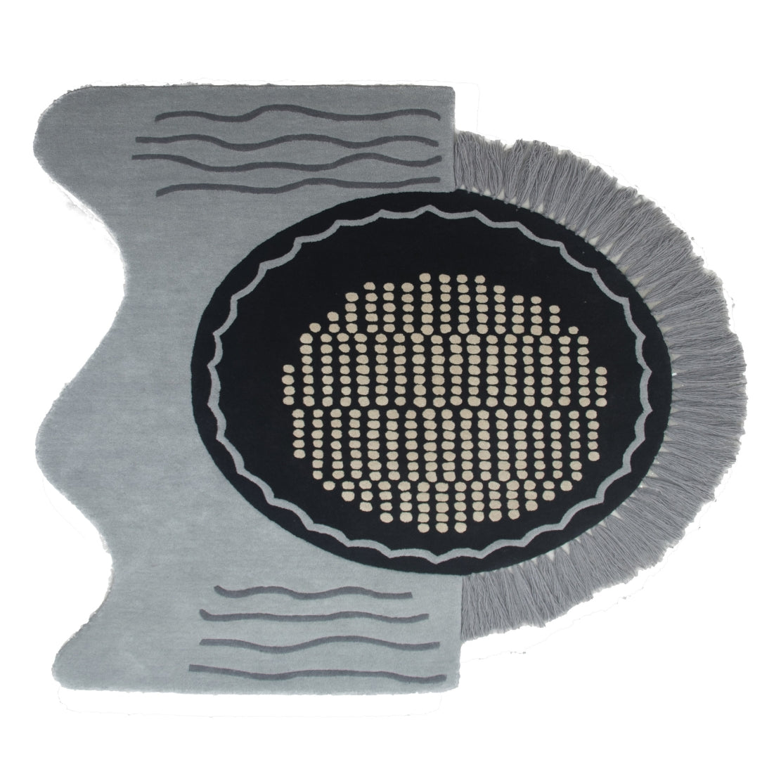 Granite Irregular Shaped New Zealand Wool Rug