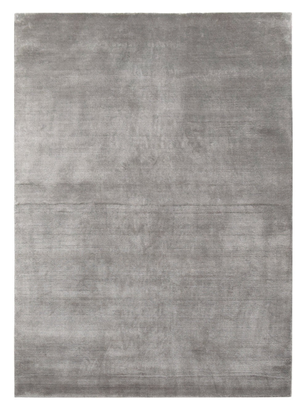 Handwoven Solid Grey Luxury Viscose Rug