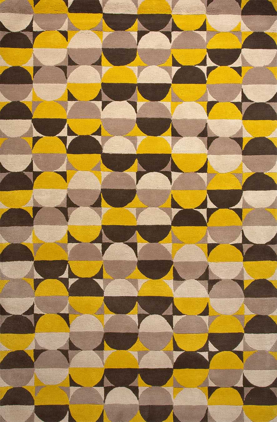 Hemisphere Sunshine Yellow Tufted New Zealand Wool Rug