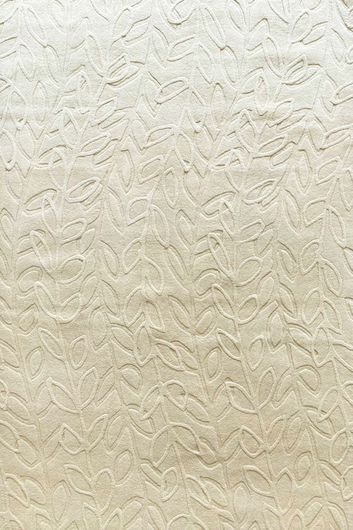 Ivory New Zealand Wool & Silk Hand Tufted Rug
