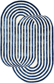Loops New Zealand Wool & Viscose Irregular Shaped Rug