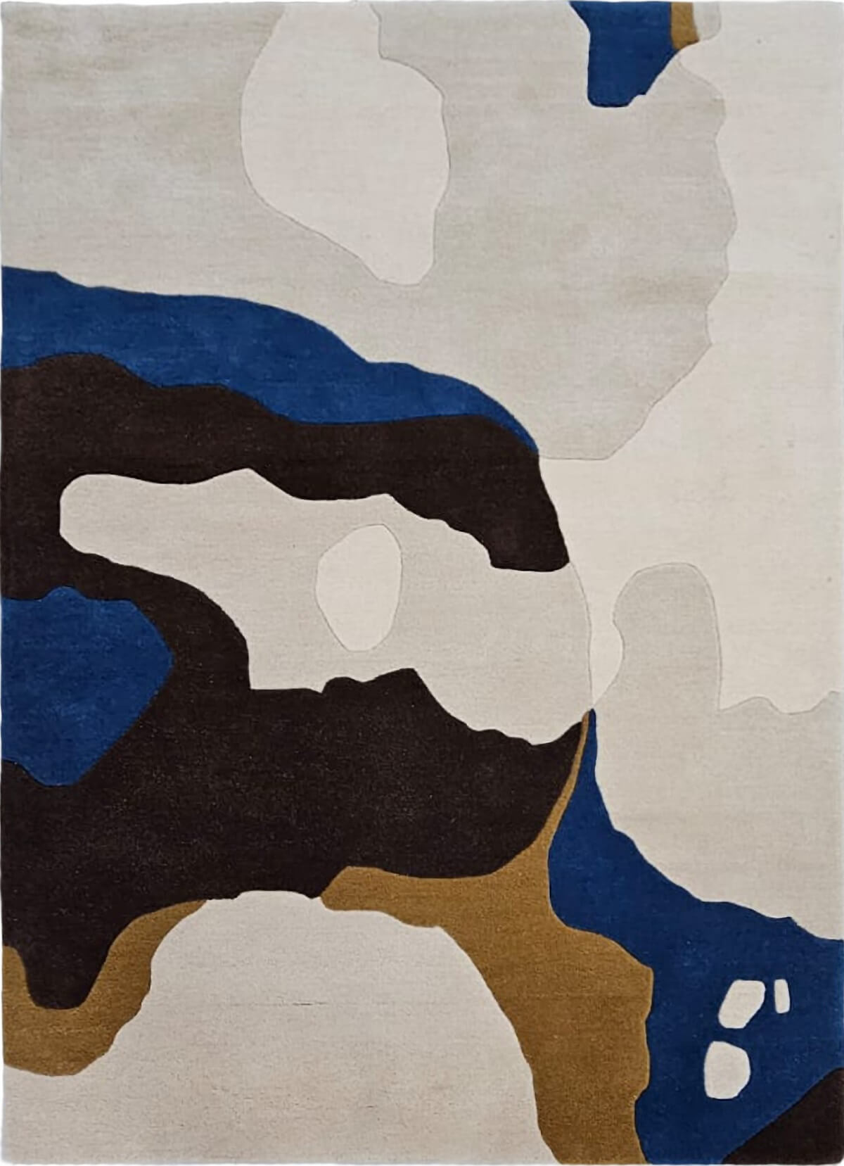 Lux Multicolor Hand Tufted Wool Rug Large Abstract Carpet