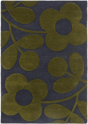 Sprig Green Designer Hand Tufted Wool Designer Carpet