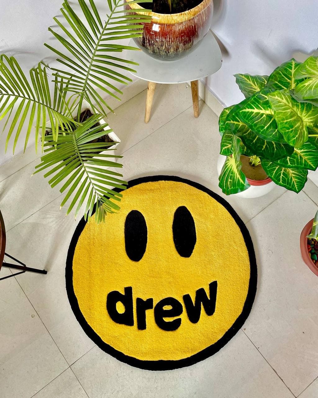 Drew Logo Hand Tufted New Zealand Wool Rug