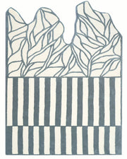 Modern Abstract Hand-Tufted Area New Zealand Rug