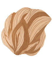 Leaf Shaped Hand Tufted Wool  New Zealand Rug