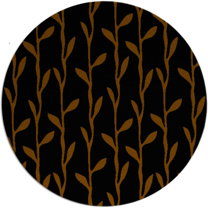 Darling Buds Black Brown Hand Tufted Round Plush New Zealand Wool Rug