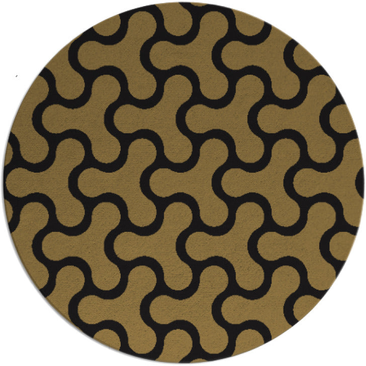 Stydd Hand Tufted Round Plush New Zealand Wool Rug