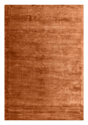 Rust Orange Viscose Rug