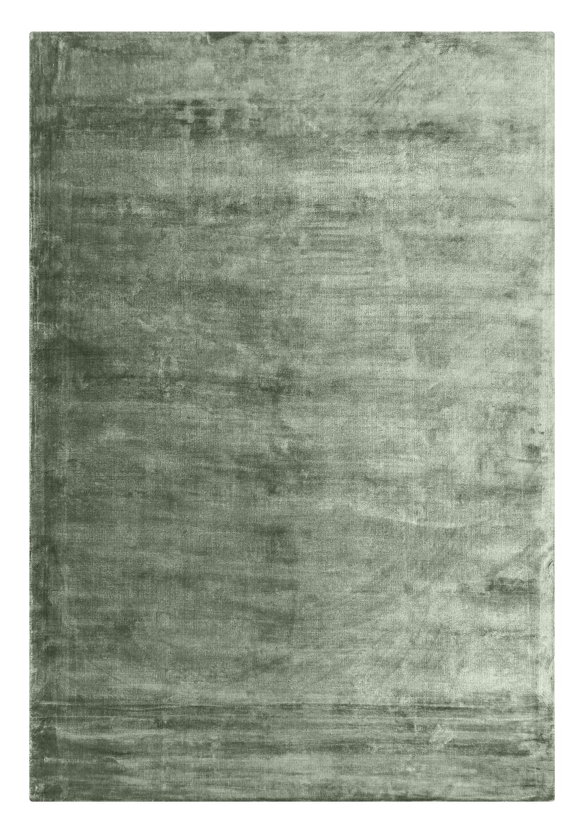 Slate Green Viscose Rug
