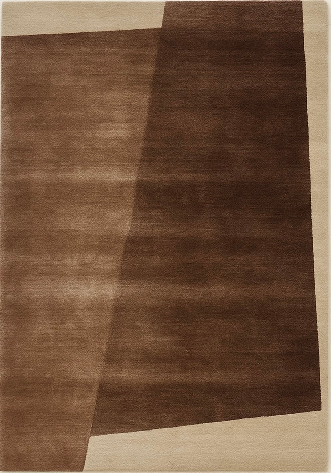 Sunset Brown Wool Viscose Rug