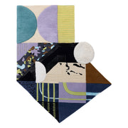 Tokyo Pop Irregular Shaped New Zealand Wool High Low Rug