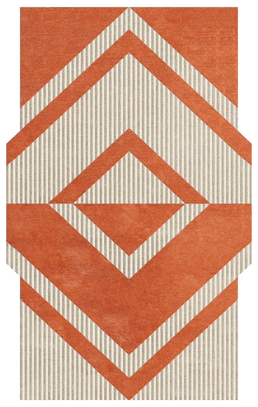 Vex New Zealand Wool Cut & Loop Irregular Shaped Rug