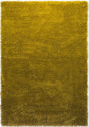 Handcrafted Olive Shaggy Carpet