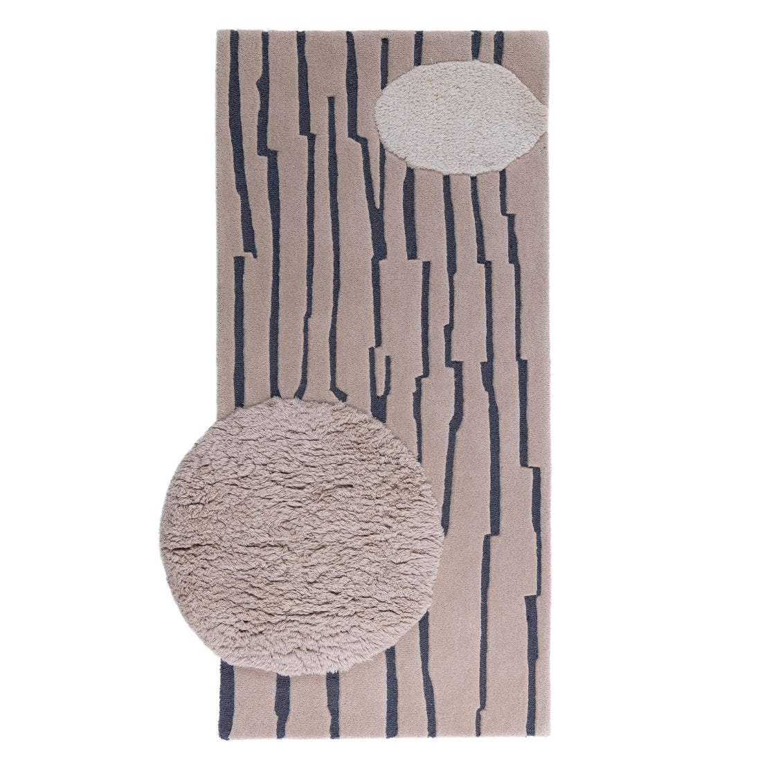 Zen Irregular Shaped New Zealand Wool Rug